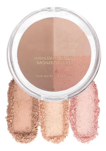 Paleta 3 En 1 Corlo 001-fair Contorno Iluminador Bronce