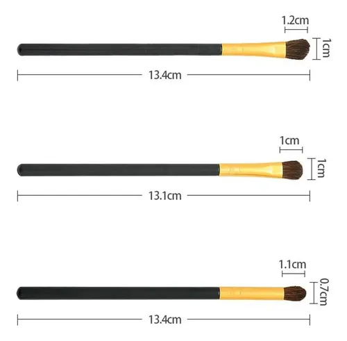 3pcs Pinceles De Maquillaje Profesion Brochas For De Dorado