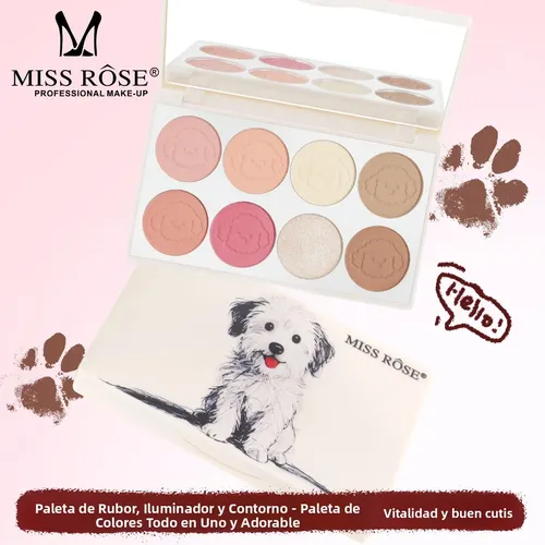 Miss Rose Rubor Mate Natural Iluminador Contorno Precio Bajo