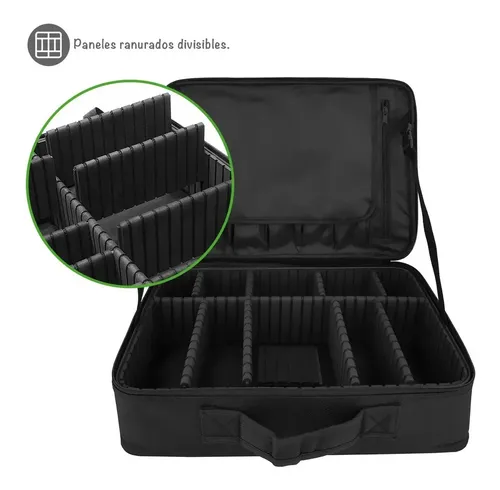 Valija Maletín Organizador Maquillaje Iko Shop 8 Divisiones Oxford