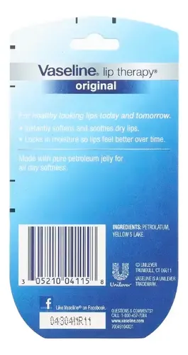 Protector Hidratante Labial Vaseline Lips Therapy 2 Pack (7 g)