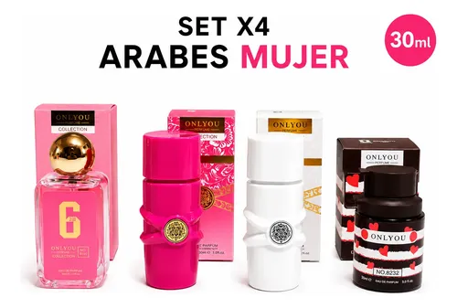 Set Perfumes Dulces Mujer 30ml Arabes Onlyou Mini Premiun Ideal Regalo