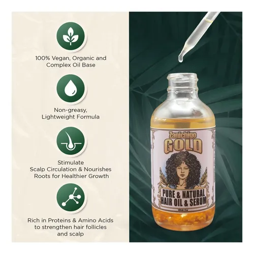 Zanichigo Gold Hair Oil: Suero Fortalecedor Con Fenogreco