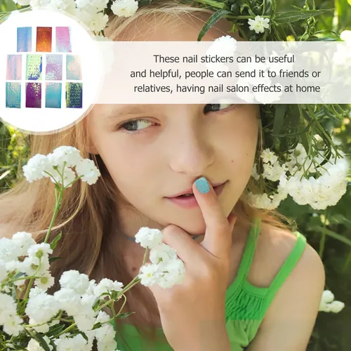 Calcomanía Decorativa De Manicura, 11 Unidades, Para Uso En