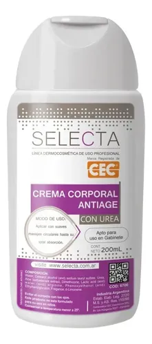 Crema Corporal Antiage Con Urea Selecta Fragancia Agradable