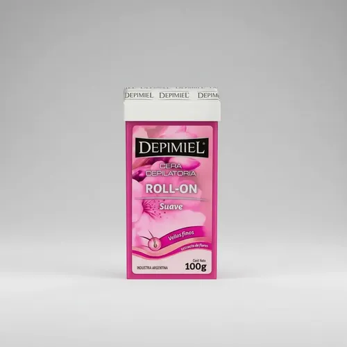 Depimiel Cera Roll-on Descartable Suave Rosa Mosqueta X 100g