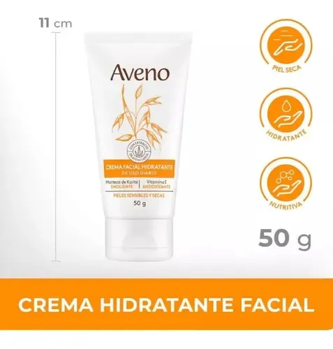 Crema Aveno Facial Para Pieles Secas Y Sensibles 50 Gr