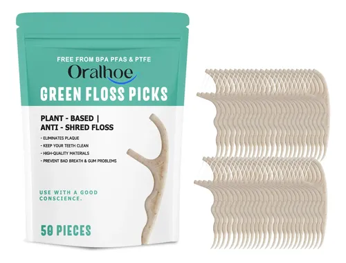 Palillos De Hilo Dental Oralhoe Para Una Limpieza Dental Dia