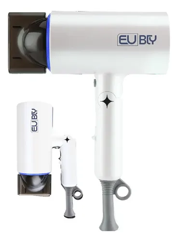 Secador De Pelo Eurobeauty Eb-hddc03i Plegable 1400w 3 Velocidades Color Blanco