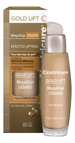 Cicatricure Gold Lift Maquillaje Líquido Tono 2 Medium 30ml