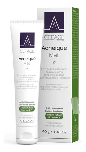 Cepage Acneiqué Mat Crema Gel Matificante Seborreguladora Hidratante Anti Brillo Pieles Grasas Acneicas