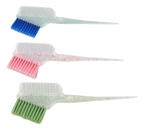 3 Brochas Para Teñir El Cabello De Doble Cara: Resaltador De