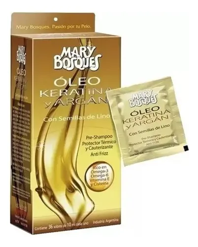 Mary Bosques Oleo Keratina/argan Cajax36 Sachet X 10g