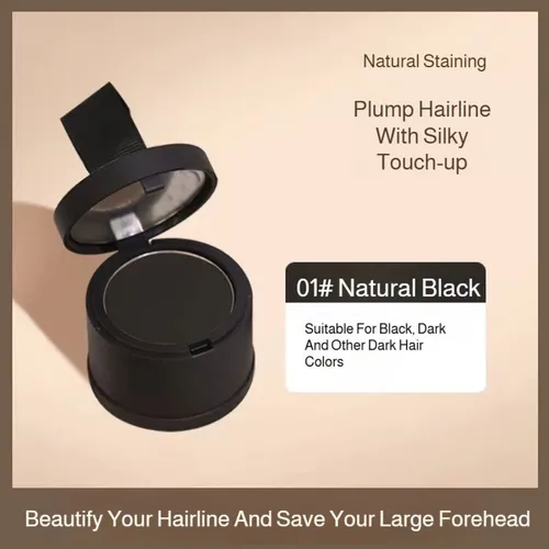 Polvo Retoque Linea Cabello Marron Oscuro