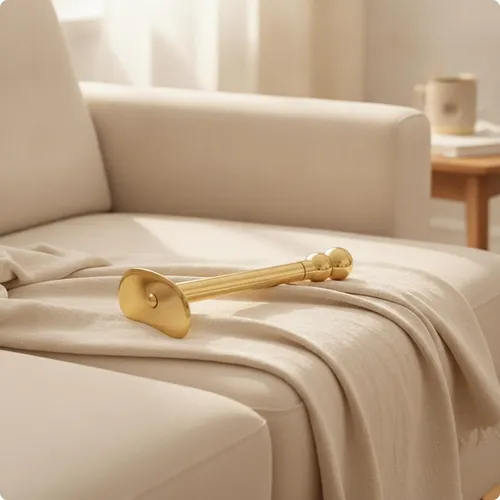 Herramienta Gua Sha De Latón Con Mango Largo Mango Corto