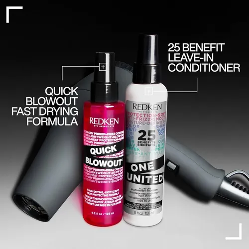 Redken Quick Blowout Spray Protect. Calor 450f Cabello Fino