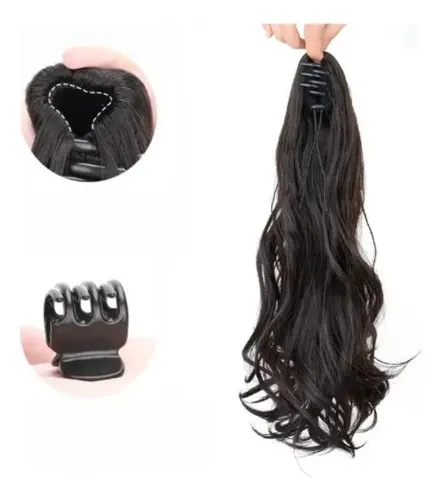 Extensiones De Cabello Con Forma De Cola De Caballo Ondulada