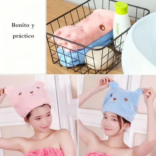 A 2 Toallas De Microfibra Gorro Turbante Secado Rápido