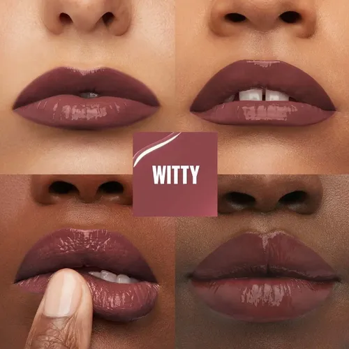 Labial Líquido Maybelline Superstay Vinyl Ink Acabado Brillante Color Witty