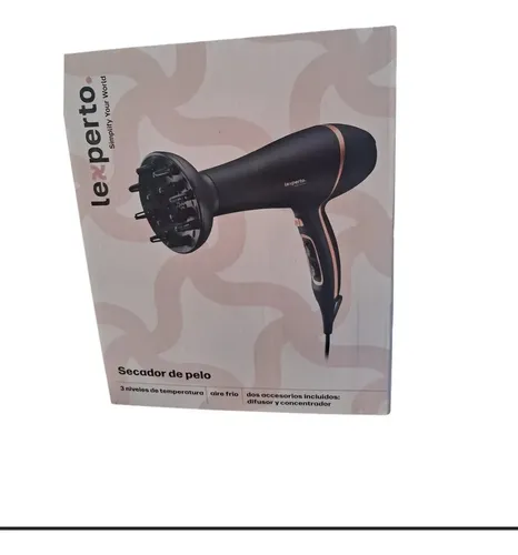 Secador De Pelo Lexperto Tc-2485 2000w 2 Velocidades Negro