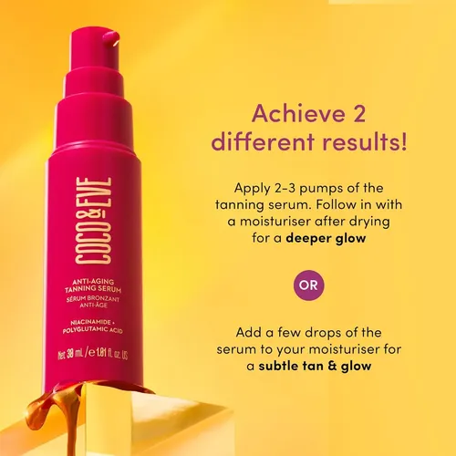 Coco & Eve Serum Bronceador Antiedad – Bronceador Facial Con