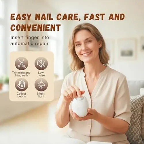 Cortador Uñas Eléctrico P/adultos Bebe Manicura Recargable Y