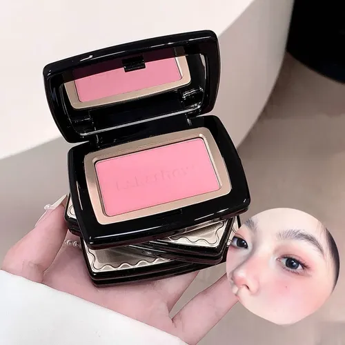 Blush En Polvo Compacto Con Espejo Para Uso Diario