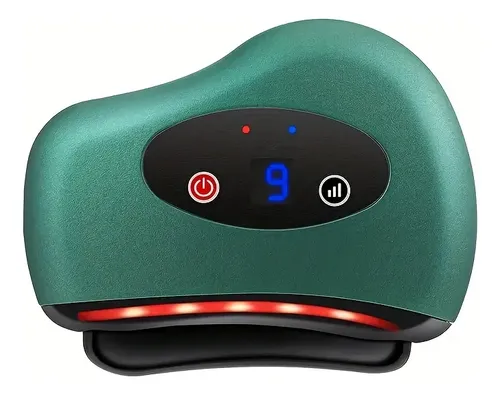 Masajeador Rostro Gua Sha Electrico 9 Velocidades Calor Usb