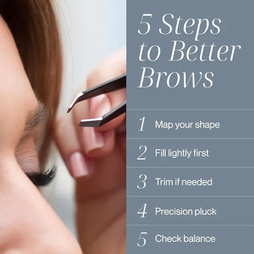 Set Pinzas Profesionales Precisión Para Cejas Y Vello