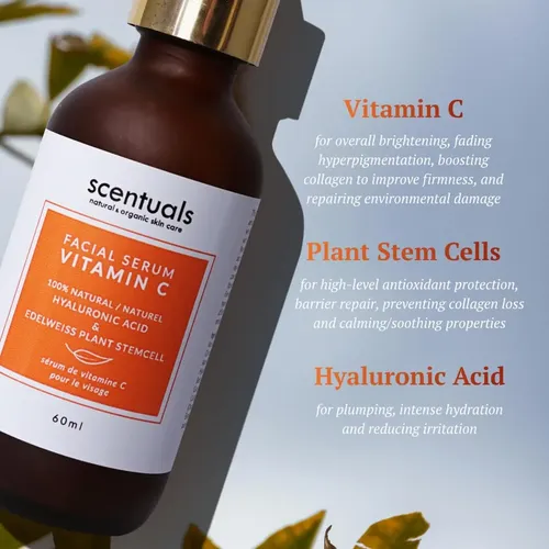 Sérum De Vitamina C Para Iluminar El Rostro De Scentuals, 60 Todo Tipo De Piel Día/noche