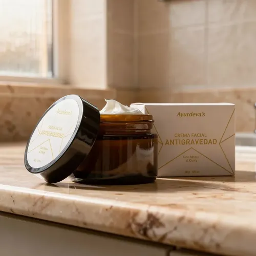Crema Facial Antigravedad Vegana Ayurdeva’s Maqui & Curry Tipo de piel Todo tipo de piel