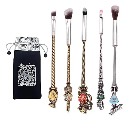 Set De Brochas Metálicas Harry Potter Maquillaje