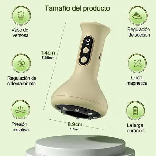 Masajeador Doméstico Eléctrico De Gua Sha Y Ventosas Con