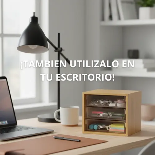 Organizador Acrilico Multiuso Bamboo Maquillaje Accesorios Estetico Pinterest Escritorio