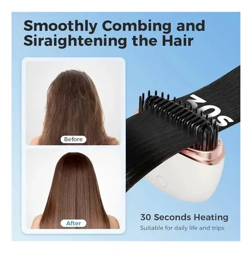 ~ Plancha De Cabello Mini Usb Recargable Para Alisar ~!