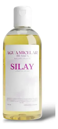 Agua Micelar Bifásica Natural Maquillaje A Prueba De Agua
