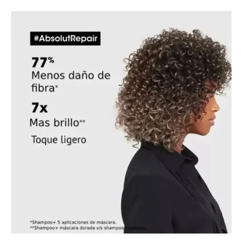 Shampoo Loreal Sachet Absolut Repair Cabellos Secos 240ml