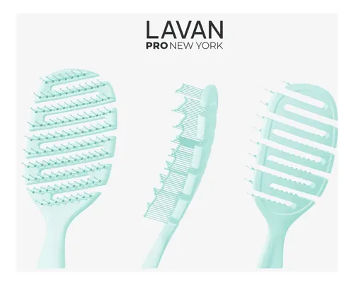 Cepillo Para El Cabello Lavanpro New York Flex Turquesa