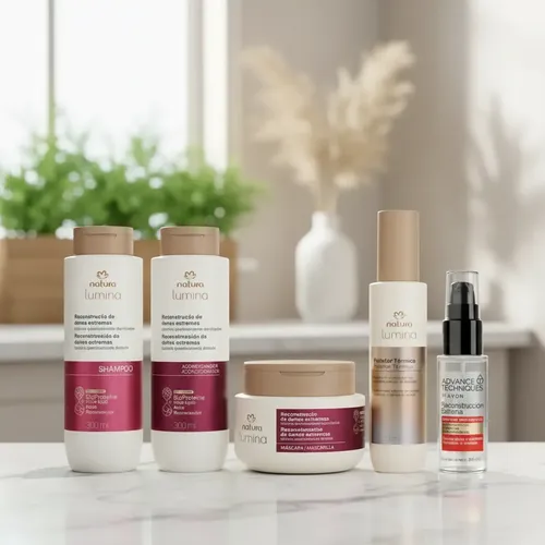 Kit Reconstrucción De Daños Capilar X5: Natura Lumina Y Avon