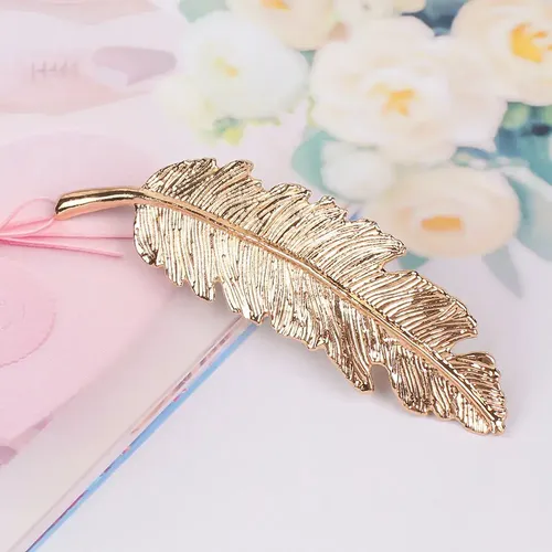 Horquillas Para A Moda Con De Hojas, Broche