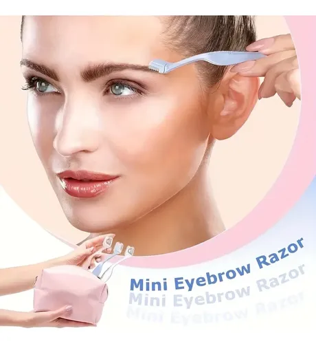 6 Recortadores Faciales Mujer Acero Inoxidable Cejas Labial