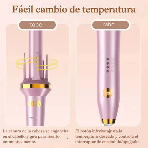 -rizadora Automática Maimeite De Cerámica De Turmalina Con P Rosa