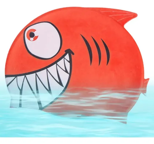Gorro De Baño En Forma De Tiburón Para Niños, Diseño