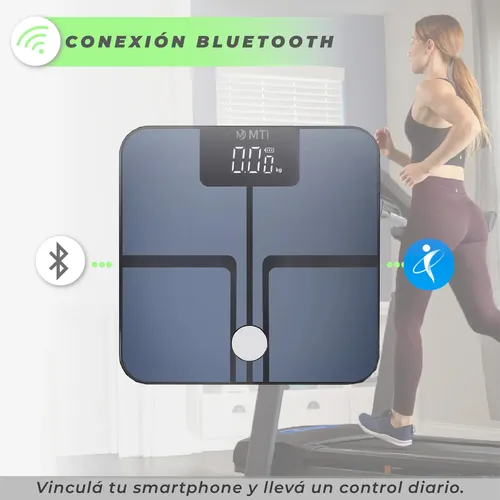 Balanza Digital Baño Mti Bluetooth Personal Corporal 180kg