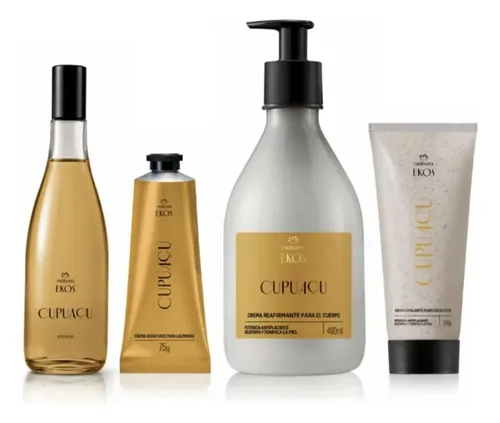 Kit Natura Ekos Cupuacu Frescor Crema Cuerpo Manos Exfoliant