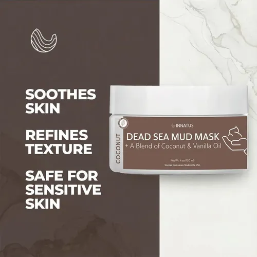Mascarilla Facial Detox Dead Sea Lodo Coco Agave 4 Oz