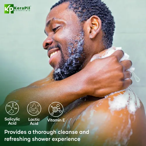 Gel De Baño Kerapil Exfoliante Con Ácido Salicílico 480 Ml X