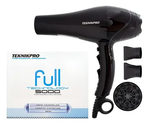 Secador De Pelo Profesional 2200w Teknikpro Full Tech 5000