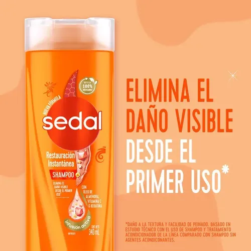 Sedal Shampoo Restauracion Instantanea 650ml