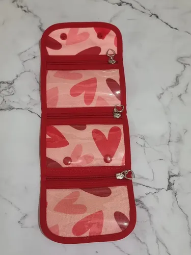 Estuche Triple Plegable Muchos Diseños Corazones